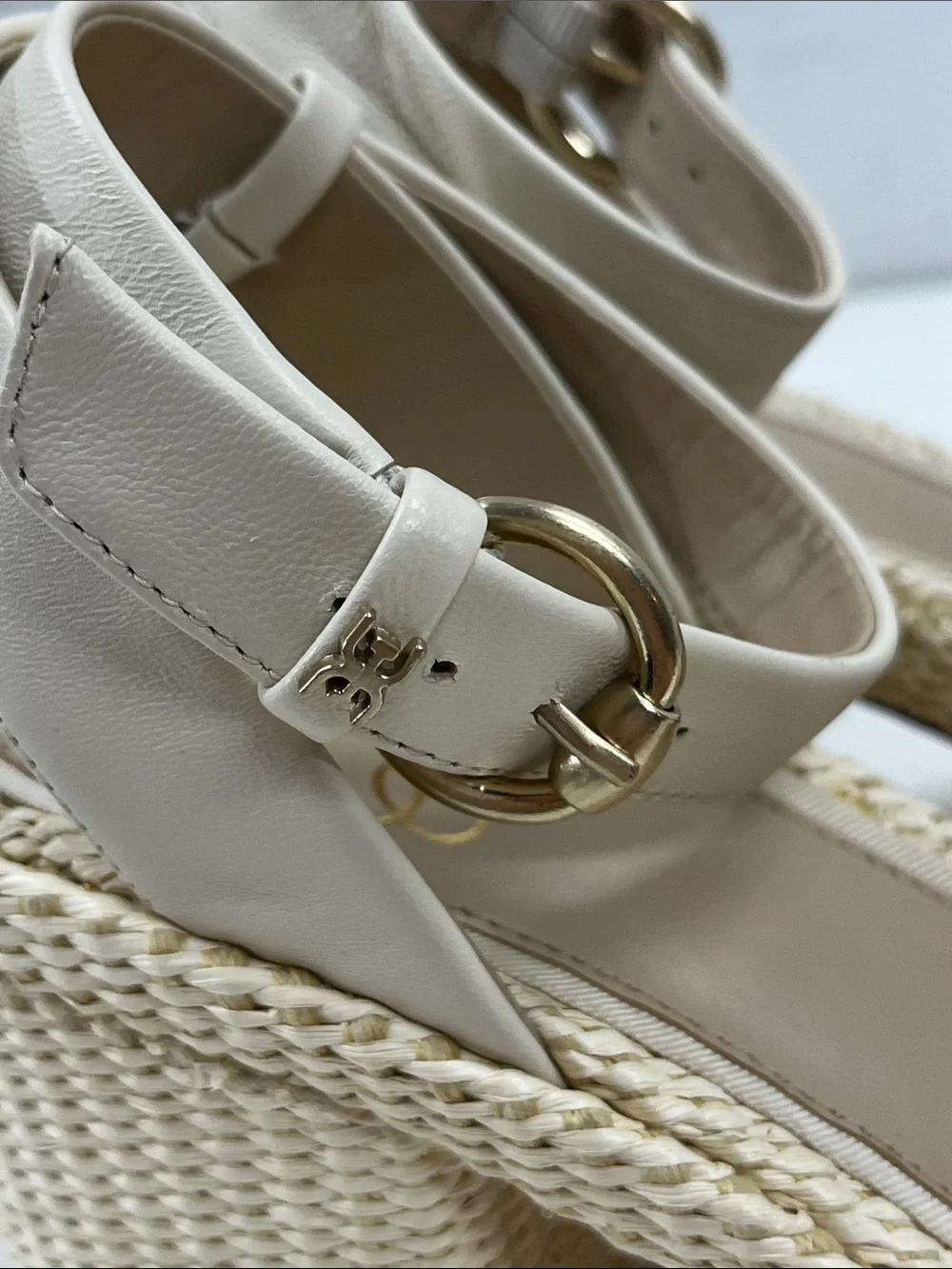Sam Edelman Immie Cream Platform Sandals Size 7.5